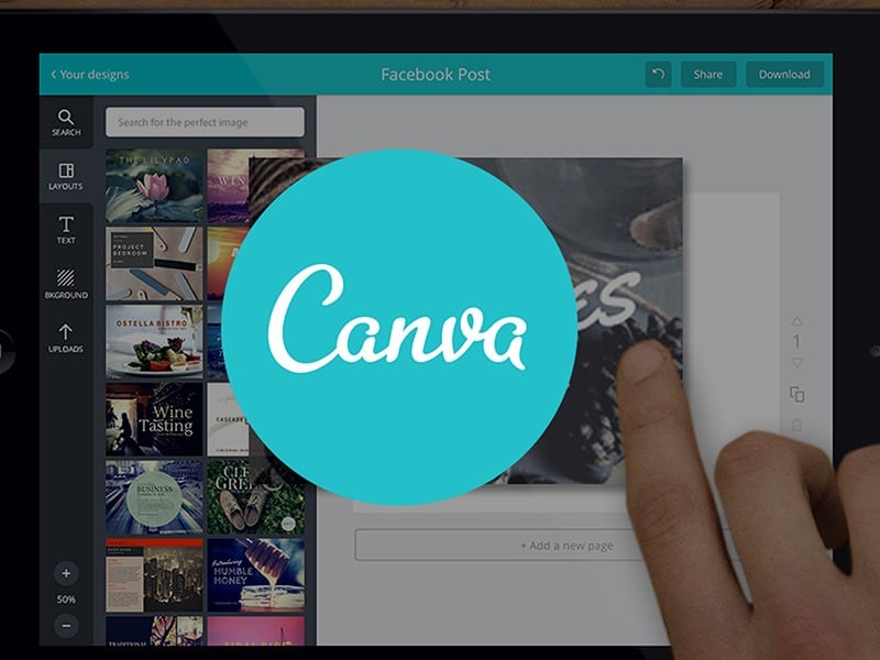 نرم افزار طراحی گرافیک Canva