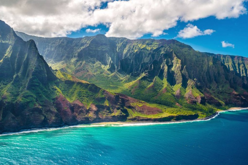 ساحل نا پالی در هاوایی- زیباترین مکان های جهان 