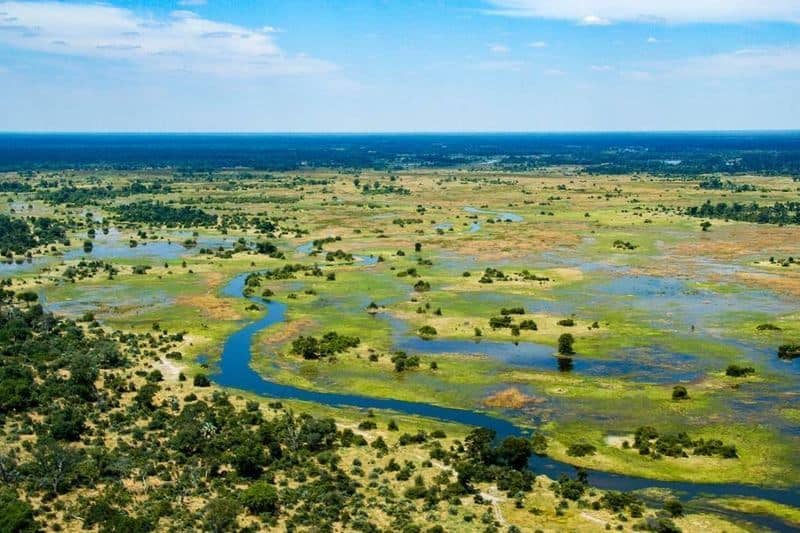 دلتای اوکاوانگو در بوتسوانا- زیباترین مکان های جهان